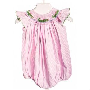 NWT | Edgehill Collection Pink Smocked Bubble | 9M